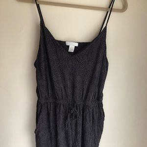 H&M Women’s Black & White Polka Dot Romper w/ tie